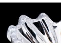 French Vannes Crystal Spiral Swirl Vase