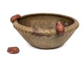 Large Ceramic Planter With Perched Frogs