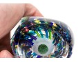 Artist Signed Hand-blown Cased Teardrop Form Paperweight