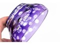Set Of Ten Bohemian Style Amethyst To Clear Cut Bowls With Plates