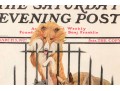 Vintage Framed The Saturday Evening Post Cover