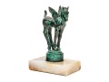 Beautiful Cast Bronze Pegasus In Verde Patina
