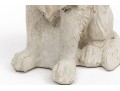 Cast Stone Seated Retriever Puppy
