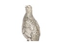 Set Of Two Robert K. Davis Chilmark Pewter Bobwhite Quails On Wood Stands