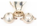 Sterling Silver Coffee Pot, Sugar Bowl And Creamer     24.490 Troy Ozs, 