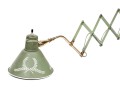 Mid-Century Tole Accordion Wall Lamp