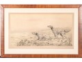 Leon Danchin (French, 1887-1938) Ltd. Ed. Lithograph, Setters In The Landscape