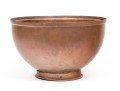 Oversized Solid Copper Revere Form Punch Bowl