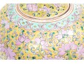 Pair Of Chinese Famille Rose On Yellow Ground Porcelain Jars On Stands