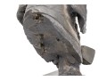 Phil Cote Bronze Finished Composition Head Of A Retriever Dog On Stand