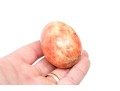 Decorative Twin Handled Tray With Ten Carved Stone Eggs