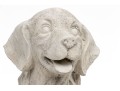 Cast Stone Seated Retriever Puppy