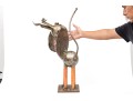 Vintage Artisanal Metal Sculpture Of A Dog
