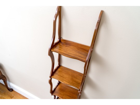 Carved Four Shelf Wall Mounted Shelves