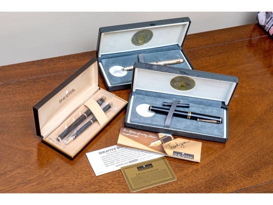 Collection Of Sheaffer Pens With Cases