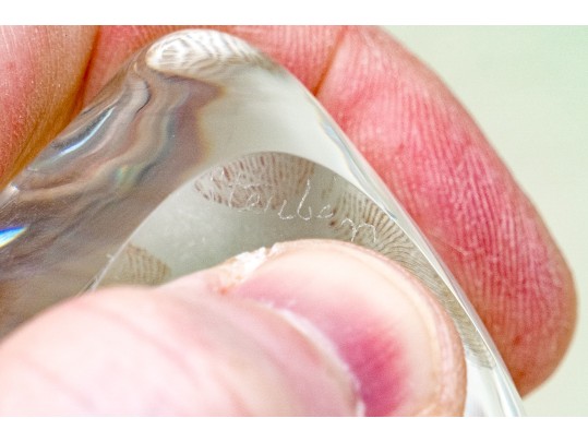 Two Steuben Crystal Water Birds