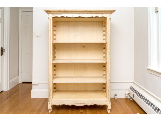 Vintage French Country Style Painted Bookcase