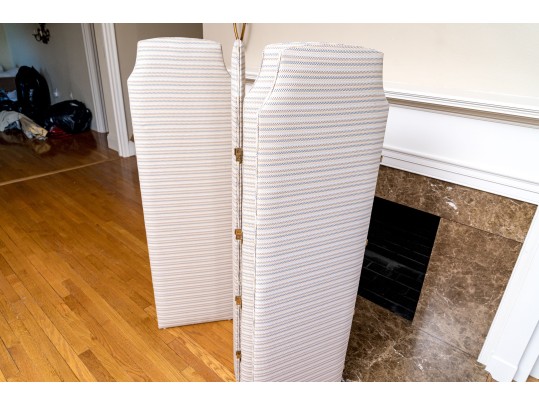 Four Panel Upholstered Room Divider