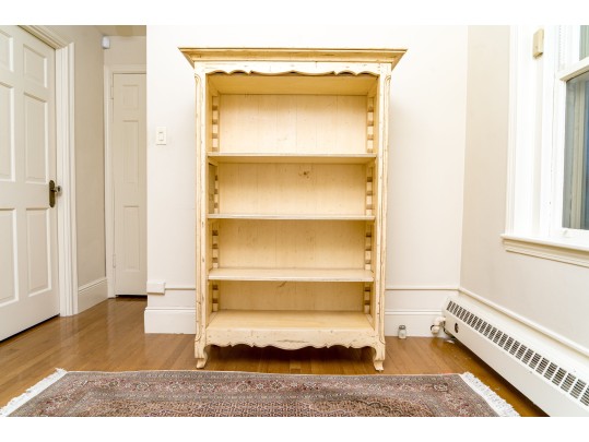 Vintage French Country Style Painted Bookcase