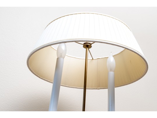 Brass Two Light Bouillotte Lamp