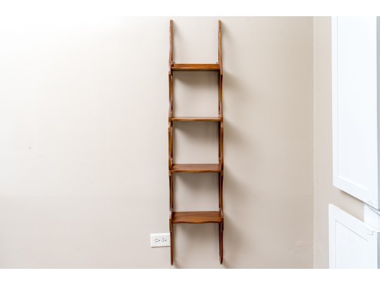 Carved Four Shelf Wall Mounted Shelves
