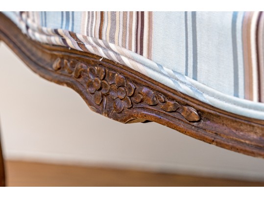 Century Chair Co. Carved Fruitwood Bergere