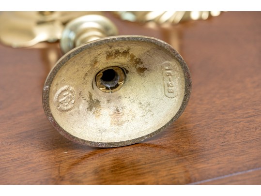 Assembled Lot Of Five Brass Candlesticks