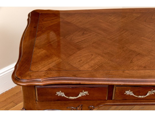 Century Furniture Marquetry Louis XV Style Desk