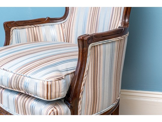 Century Chair Co. Carved Fruitwood Bergere