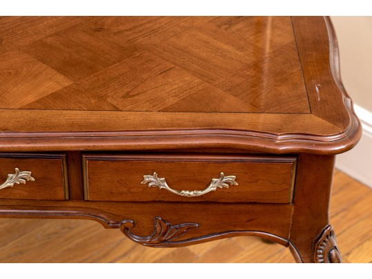 Century Furniture Marquetry Louis XV Style Desk