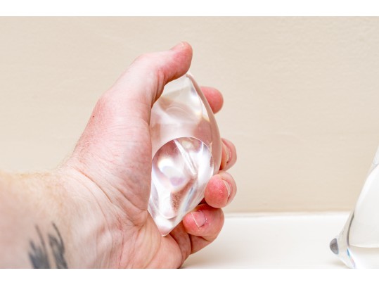 Two Steuben Crystal Water Birds