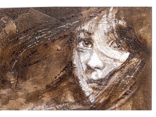 Frank Palmieri (American, 1922-2017) Oil On Board, Portrait Of A Girl