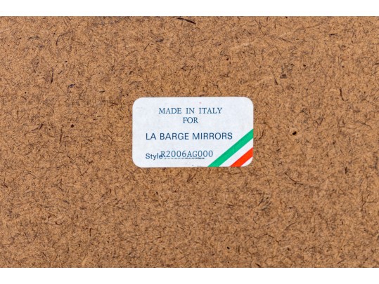 Italian La Barge Oval Beveled Mirror