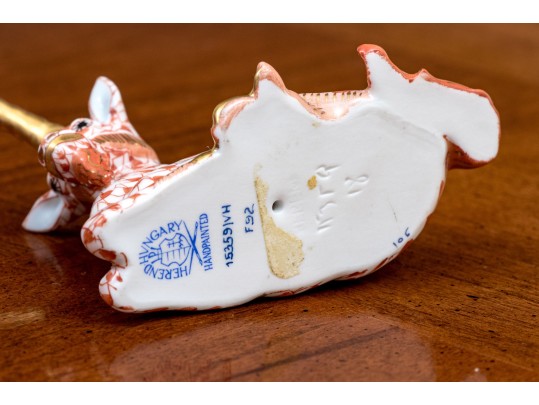 Herend Rust Fishnet Unicorn