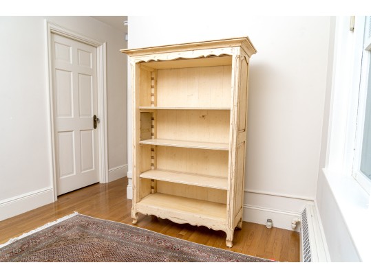 Vintage French Country Style Painted Bookcase
