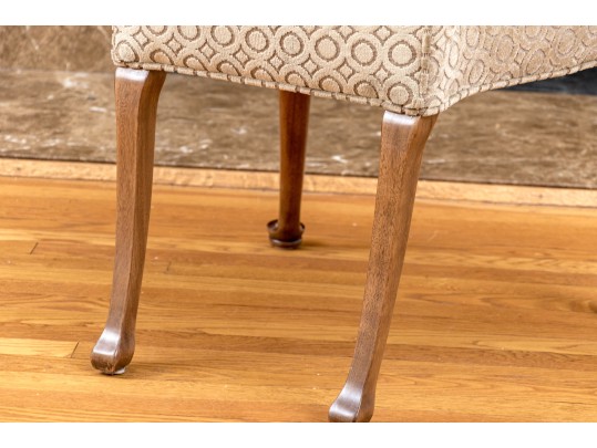 Quality Carved Mahogany Queen Anne Style Armchair