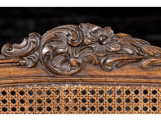 Louis XV Style Cane Back Settee