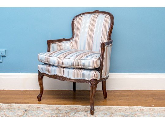 Century Chair Co. Carved Fruitwood Bergere