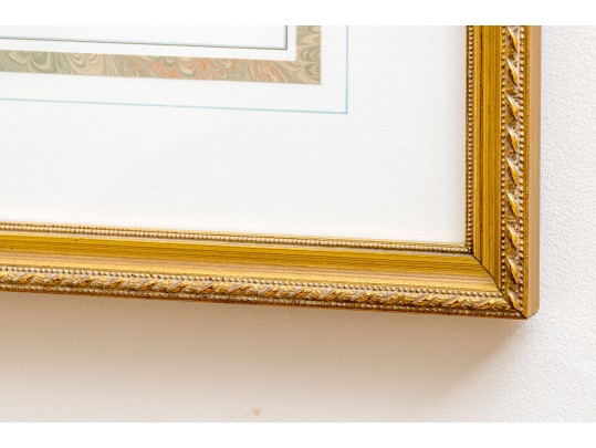 Set Of Three Architectural Lithographs In Color