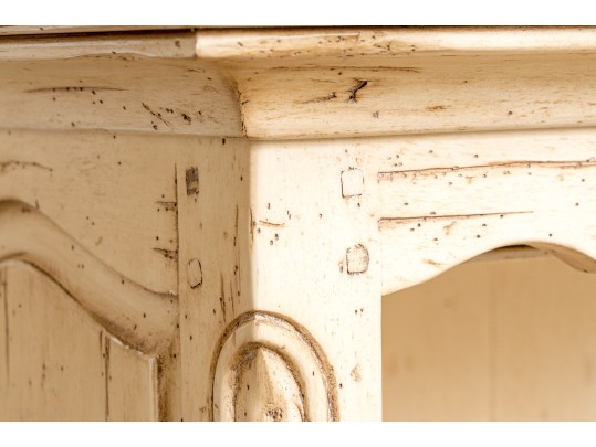 Vintage French Country Style Painted Bookcase