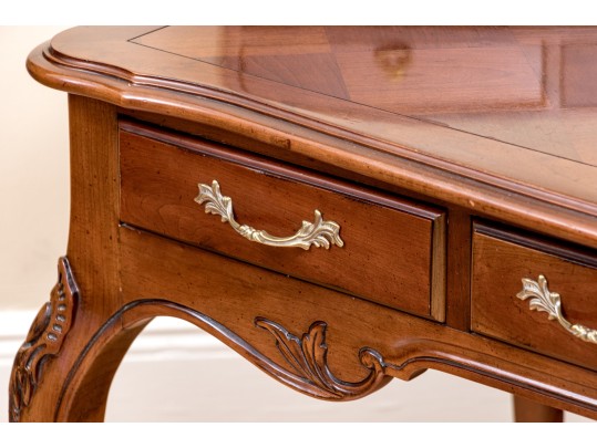Century Furniture Marquetry Louis XV Style Desk