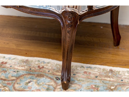 Century Chair Co. Carved Fruitwood Bergere