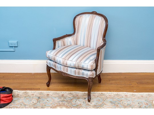 Century Chair Co. Carved Fruitwood Bergere