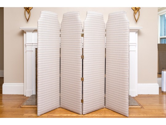 Four Panel Upholstered Room Divider