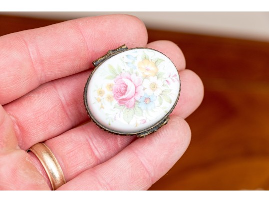 Collection Of Four Small Painted And Enameled Boxes 