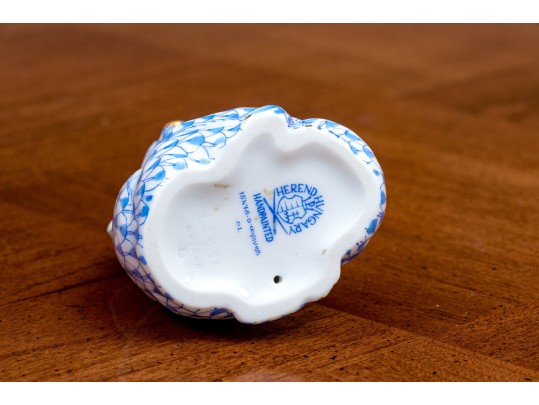 Herend Blue Fishnet Mama And Baby Koala