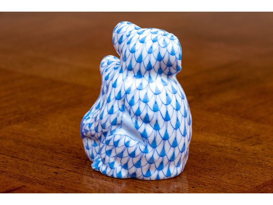 Herend Blue Fishnet Mama And Baby Koala