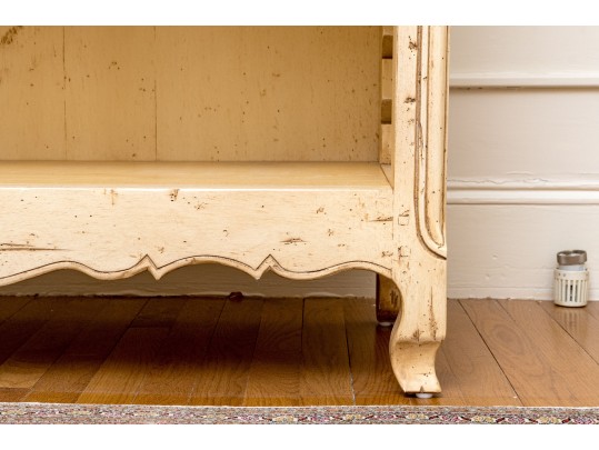 Vintage French Country Style Painted Bookcase
