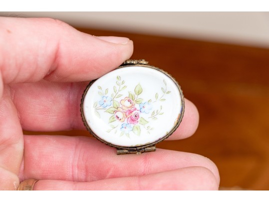 Collection Of Four Small Painted And Enameled Boxes 