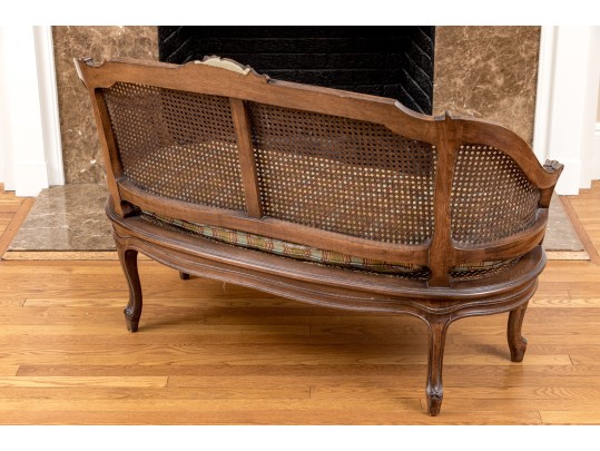Louis XV Style Cane Back Settee